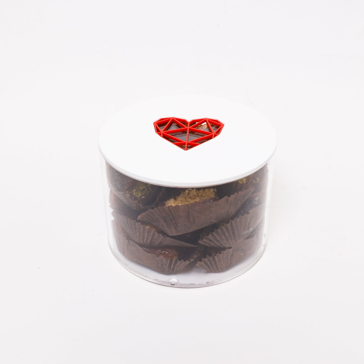 Elegant plexi boxes filled with naturally sweet, healthy stuffed dates (available in small, medium & large size)
