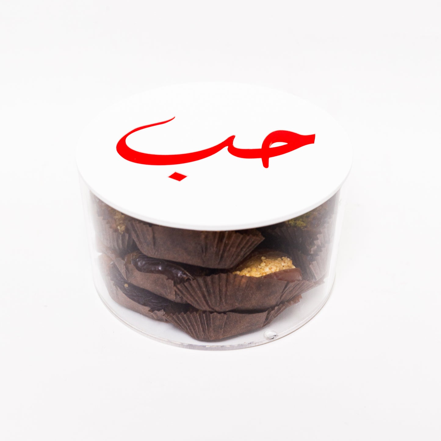 Elegant plexi boxes filled with naturally sweet, healthy stuffed dates (available in small, medium & large size)