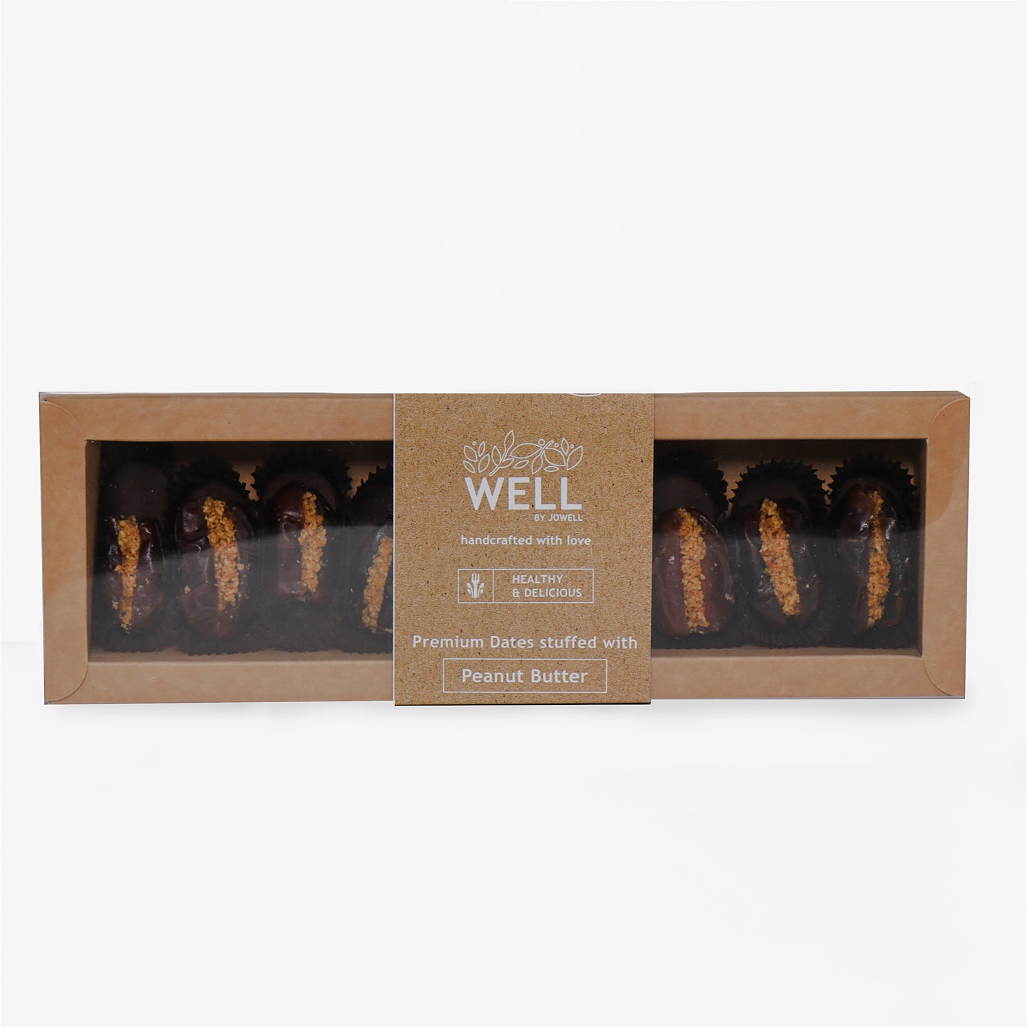 Premium Dates stuffed with our organic crunchy peanut